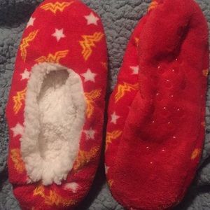 Wonder Woman Fuzzy Slippers/Socks